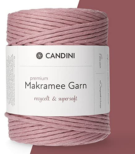Premium Makramee Garn, 3mm, gezwirnt - Primrose 200m