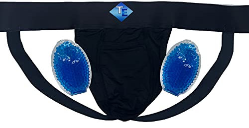 Test-Eeze Vasektomie Jockstrap, schwarz, Large