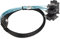 Dpofirs Cable Adaptador de Interfaz Mini SAS SFF 8087 a 8482 4 Serial ATA, Cable de Interfaz SAS de 0,5 M o 1 M, Cable Convertidor de Transmisión de Energía de hasta 12 Gbps (0,5 m/19,7 Pulgadas)