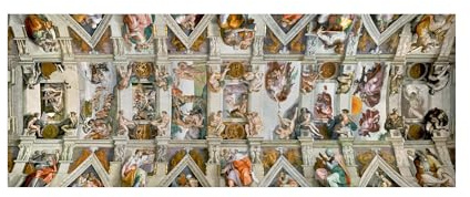Ravensburger Puzzle 1000 pezzi Art Collection, Michelangelo: Volta della Cappella Sistina – Puzzle Adulti +14 anni, 70 x 50 cm, Puzzle per Adulti Arte, Idee Regalo