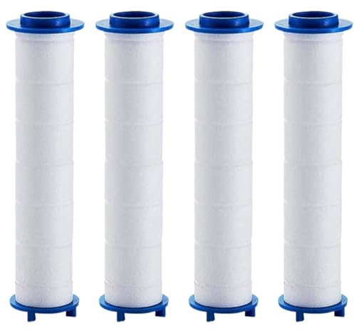 PRAOFRT 4 Pezzi Filtro doccia anticalcare Filtro anticalcare doccia Filtro Doccia in Cotone PP Filtro Doccia a Risparmio Energetico per la Rimozione Della Cartuccia dei Sedimenti（7.5x 2.5cm）