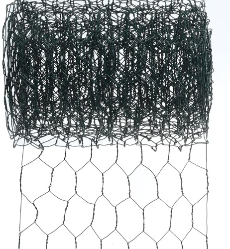 Valla de malla hexagonal, valla de alambre, valla de conejo, valla de pollo, red de protección para gallinas, alambre de conejo, red de aves, malla de alambre, alambre de gallina, longitud 300 cm