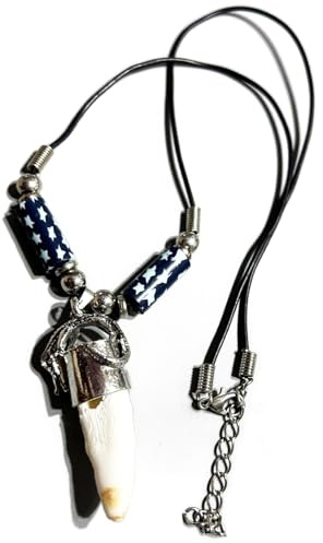 Alligator Tooth Necklace GT08 Gator New Orleans Louisiana Cajun Creole Voodoo Bayou Genuine Mojo