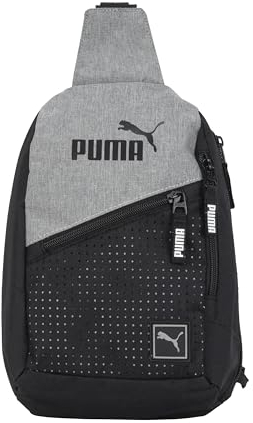 PUMA Unisex-Erwachsene Seitenwandschlinge mit Logo Nr. 1 Rucksack, Meliert, Grau, Einheitsgröße