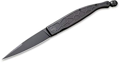WE Knife Unisex – Erwachsene Roman Black Taschenmesser, Schwarz, 24,6 cm