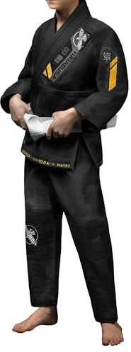 Hayabusa Ascend Lightweight Jiu Jitsu Gi Kids - Black, Y4