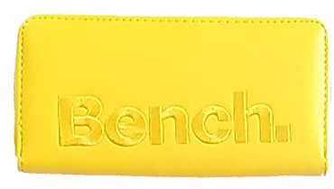 Bench Damen Geldbörse Große XXL Portemonnaie Brieftasche Reißverschluss Clutch, Farbe:Gelb