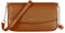 David Jones - Kleine Umhängetasche Damen - Crossbody Bag PU Leder - Frau Kette Schultertasche Rechteckige Tasche - Abendtasche Handy Handtasche Clutch Kettentasche - Elegant Reise Party - Braun Cognac