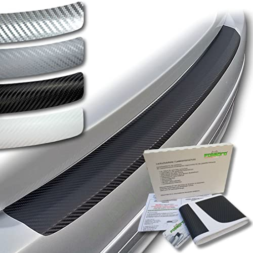 foliapro Lackschutzfolie Ladekantenschutz-Folie Carbonfolie Carbon - Fahrzeug und Foliensorte wählbar - für VW Golf 7 Limousine - Carbon schwarz