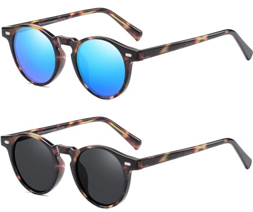 Perfectmiaoxuan Occhiali da sole Uomo Donna Polarizzati Pesca all'aperto Montatura Infrangibile Leggero Protezione UV400 Notturna Antiriflesso Guida