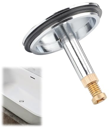 TEKONDA Bouchon de baignoire universel en acier inoxydable avec vis réglables - 44 mm - Pour évier, baignoire et lavabo, YGS-01