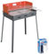 Marvin Barbecue a Carbonella Griglia in Acciaio Cromato Regolabile in 3 Posizioni BBQ Grill Giardino Campeggio Picnic (MEGA Art.860)