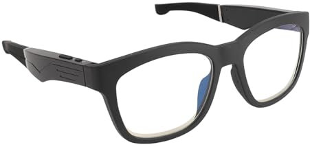 Smart Glasses Bluetooth Audio Glasses with Design Blue Light Blocking Mic for Music & Calls Unisex Eyewear for Adults