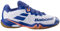 Babolat Herren, Badmintonschuhe Modell Shadow 4 M, Größe 43, Farbe Weiß/Marineblau, Enganliegendes Obermaterial, Bi-Density-Sohle, Langzeitkomfort, Atmungsaktivität, Optimaler Halt, EU