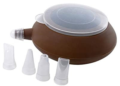 OFFSCH Teapot Shaped Silicone Decorator for Baking Craft Mold Nozzles Set for Cake Decorating and Cookie Moulding