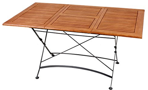 GardenPleasure Sitzgarnitur WIEN 5.tlg Tisch Klappstuhl Holz Gartenmöbel Set