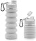ONTA Collapsible Water Bottle- BPA Free Silicone Foldable Water Bottle for Travel, FDA Approved Food-Grade Silicone Portable Leak-Proof Travel Water Bottle, 20oz (Grey)