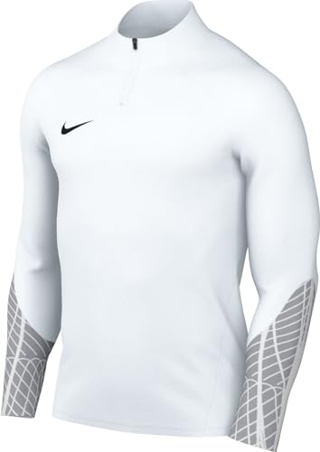 NIKE DR2294-100 M NK DF STRK23 DRIL TOP Sweatshirt Men's WHITE/WOLF GREY/WHITE/(BLACK) Size L