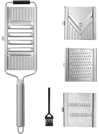 Râpe pour cuisine, râpe à pommes de terre, outil de coupe, râpe 4 en 1 en acier inoxydable, trancheuse de légumes pour pommes de terre, tomates, oignons