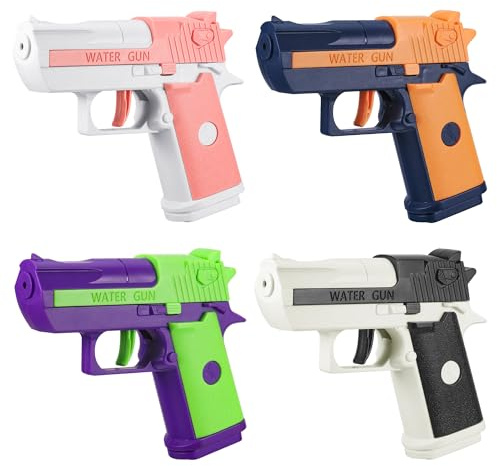 Starvortex 4Pcs Pistolet a Eau, Pistolet à Eau avec Une Portée de 6 à 10 Mètres, Water Gun Étanche et Durable, Pistolets et Fusils à Eau, Jouet de Natation Idéal pour Les Enfants de 3 à 10 Ans