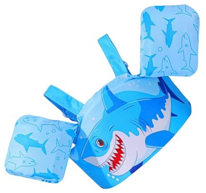 WJnflQN Gilet de sauvetage pour enfant - Gilet de natation pour enfant - Gilet de natation pour enfant - 22-60 lbs avec sangle réglable
