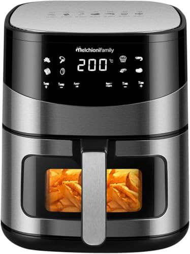 Melchioni Friggitrice Ad Aria Arianna 6,5lt 2000w Display Touch Oblo'