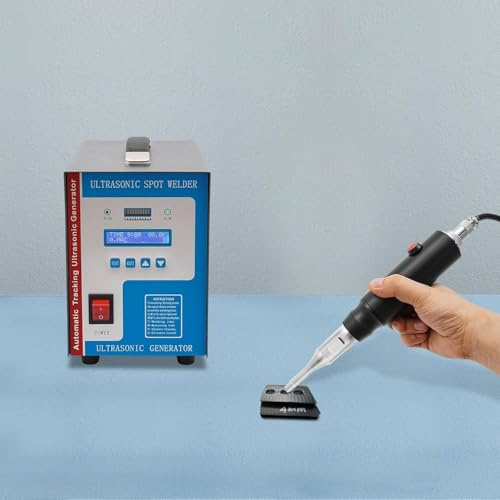 LZDOYY Soldadora ultrasónica por Puntos portátil, máquina de Soldadura ultrasónica de plástico con 10 Cabezales de Soldadura, 700 W, 28 kHz, para ABS/PP/PE.