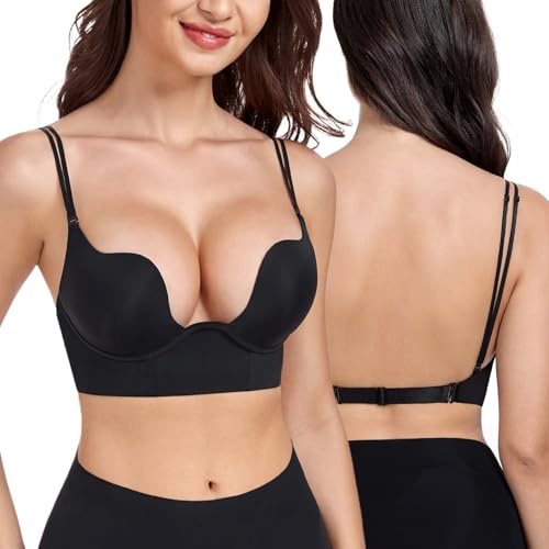 DotVol Multiway Sujetador Push Up Espalda Descubierta Profundo Cuello en U