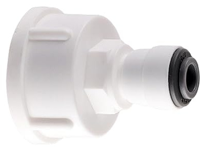1 adaptador de acoplamiento rápido de agua de 1/4 pulgadas RO recto a hembra de 3/4 pulgadas, ajuste universal, doble sellado, conexión rápida para filtro de agua, conector de manguera, purificador de