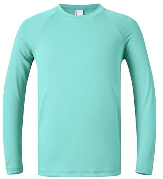 PATPAT Boys UPF 50+ Rash Guard Swim Shirt Long Sleeve Dry Fit Shirts