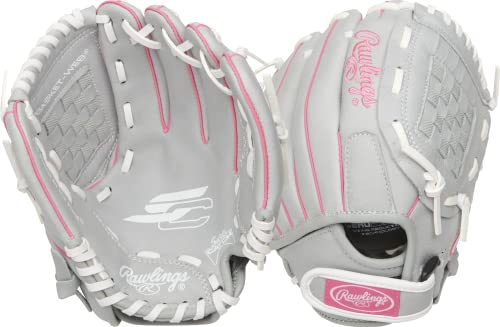 Rawlings Sure Catch Series Fastpitch Softball Glove, Basket Web, 10 Pulgadas, Mano Derecha