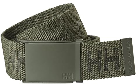 Helly Hansen Homme 1 Ceinture Web Helly Hansen avec boucle en plastique CEINTURE WEB 79527, Army Green, Taille unique EU