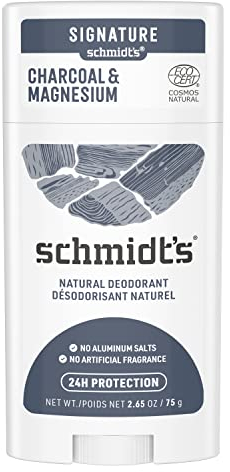 Schmidt's natürlicher Deo Stick Aktivkohle & Magnesium Deodorant ohne Aluminium vegane Naturkosmetik für langanhaltende Frische 75 g 1 Stück