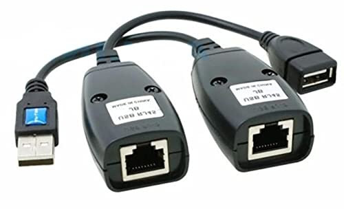 USB 2.0 Male&Female to RJ45 Interface Cat-5/5e/6 Cable LAN Plug&Play Network Adapter Extender Over Repeater Set Accessory