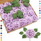 25 Stück Hellviolett Künstliche Blumen Rosen,Deko Blumen Realistisch Schaumrosen mit Stielen Basteln für Bouquet Brautstrauß,Hochzeit,Geburtstagsdeko,Heimdekoration,Arrangements Party Deko,Garten