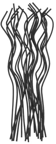 sourcing map 20Pcs Wavy Rattan Reed Diffuser Sticks, 28cm/11 Natural Wooden Rattan Fragrance Diffuser Refill Sticks Replacement for Home, Bedroom, Hotel, Office, Bathroom Shelf Decor (Black)