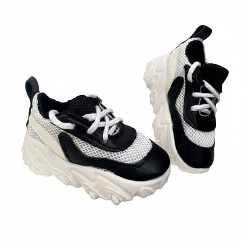 FytStycale BJD Doll Shoes 7.5cm Mini Lace-Up Casual Sneakers