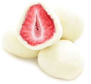 Erdbeeren gefriergetrocknet in weißer Schokolade 500 g