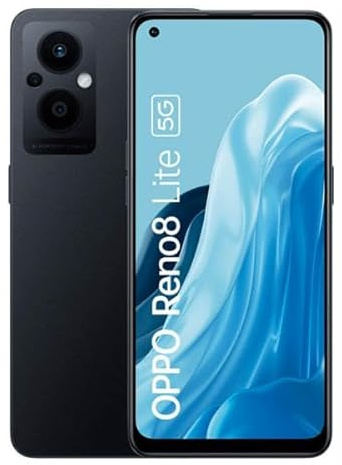 OPPO Smartphone Reno 8 Lite 6.43 128GB RAM 8GB Dual SIM 5G Cosmic Black VODAFONE Italia Marca