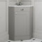 BAYSTONE® Bathroom Cloakroom Corner Vanity Unit Wash Basin Sink Cabinet Grey Single Door Free Standing Storage Unit Furniture 585mm