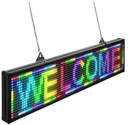 Panneau défilant Led P10, 38x6,5 pouces, couleur, informations roulantes, magasin de texte, panneau de messages, affichage numérique Programmable par,Améliorez votre efficacité