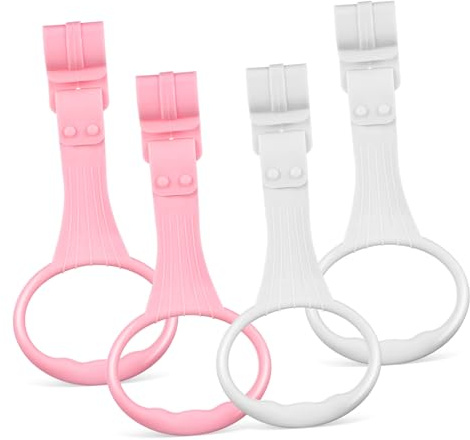 DECOMELODY Anillos de Ayuda para Caminar para Bebés, 4 Piezas, Plástico, Agarre Cómodo, Ayuda a Aprender a Caminar