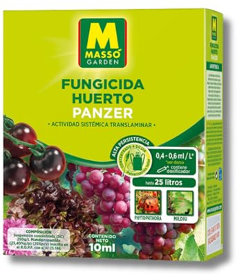 Fungicida Sistémico para el Huerto 10 ml MUY EFICAZ | Alta Eficacia contra Mildiu y Hongos Oomicetos | Mandipropamida 23,4% | Acción Translaminar y Resistente a la Lluvia | Nexum Market