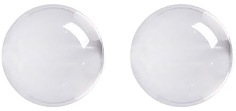 Akfldms 2X Sfera di di Vetro Trasparente Un Colori Sfera Curativa Fotografia Oggetti di Scena Palla Decor 50mm