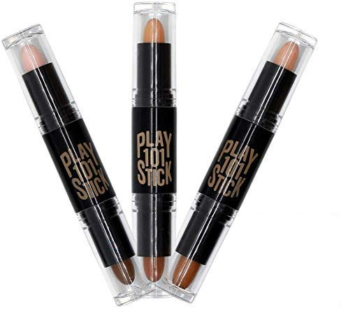 iwobi 3 Pezzi Correttore Contouring,3D Stick per Evidenziazione/Correttore Make Up/Contour Stick per Testa Doppia
