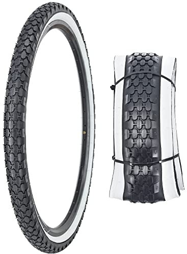 Fahrradreifen 26 x 2,125 Zoll Faltbarer Fahrradreifen für Beach Cruiser Bike (weißer Rand)