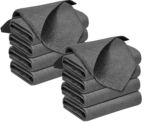 LUSEE Chiffons de Nettoyage 30x30cm, Lot de 10 Chiffon Magique de Microfibre Épaissi Réutilisables pour Vitre Miroir Voiture Salle de Bain Cuisine Bureau