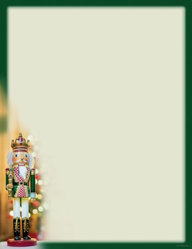 Great Papers! Holiday Nutcracker Letterhead, for Invitations, Announcements and Personal Messages, Printer Friendly 8.5 x 11, 50 Pack (2023048)
