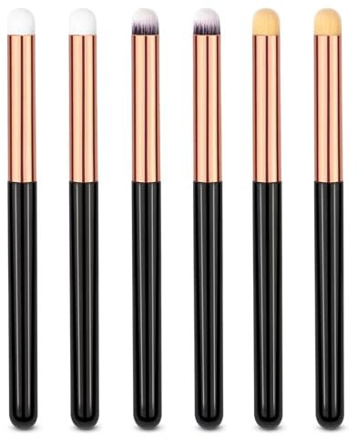 UorPoto Eye Makeup Brush Set Round 6Pcs Professional Concealer Eyeshadow Brush Can Blending Brushes for Card Making