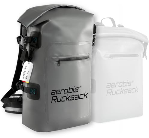 aerobis Fitness Rucksack - ideal für Wandern, Büro & Fitness - 100% wasserdicht - vielseitiger Sportrucksack - Alternative zu Gewichtswesten - für Herren & Damen